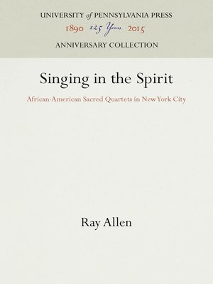 cover image of Singing in the Spirit